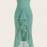 Rosalie Evienne | Ruffle High Low Wedding Guest Dress