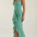 Rosalie Evienne | Ruffle High Low Wedding Guest Dress