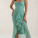 Rosalie Evienne | Ruffle High Low Wedding Guest Dress