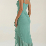Rosalie Evienne | Ruffle High Low Wedding Guest Dress