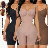Elisa | Seamless Shapewear Bodysuit Open Crotch Full Body