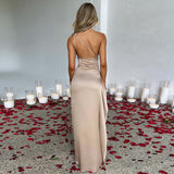 Thea | One-Shoulder Satin Evening Dress