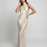 Sienna Valérie | Satin Wedding Guest Maxi Dress