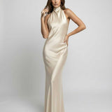 Sienna Valérie | Satin Wedding Guest Maxi Dress