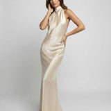 Sienna Valérie | Satin Wedding Guest Maxi Dress