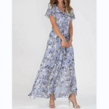 Ariana | Floral Print Short Sleeve Dress
