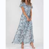 Ariana | Floral Print Short Sleeve Dress