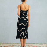 Serene Curve | Bodycon Midi Dress with Mermaid Hem