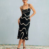 Serene Curve | Bodycon Midi Dress with Mermaid Hem