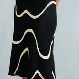 Serene Curve | Bodycon Midi Dress with Mermaid Hem