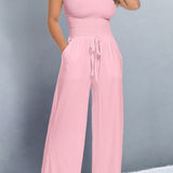 Victoria | Off Shoulder Wide Leg Jumpsuit