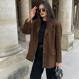 Sienna Atelier | Suede Look Tailored Blazer