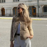 Bellemont Tweed | Beige Tailored Jacket