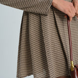 Maison Plaid | Collared Cotton Shirt Mini Dress with Ruched Detail
