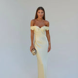 Elarae | Satin Backless Maxi Dress