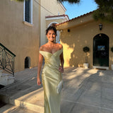 Elarae | Satin Backless Maxi Dress