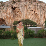 Elarae | Satin Backless Maxi Dress