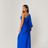 Aria | One-Shoulder Satin Wedding Guest Dress